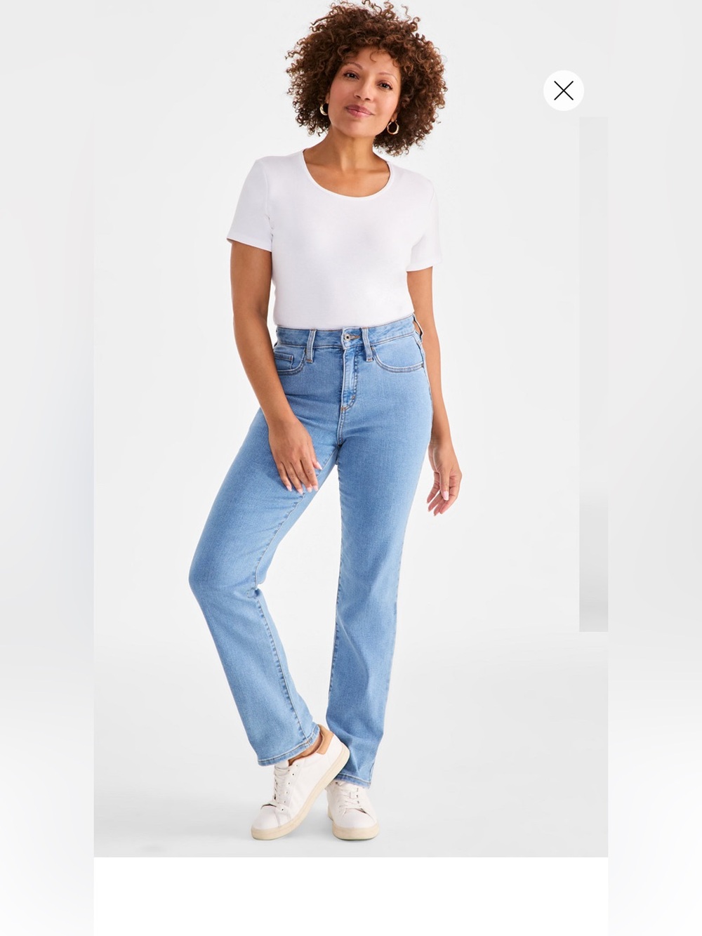 Style & Co. Light Blue Straight Leg Jeans.